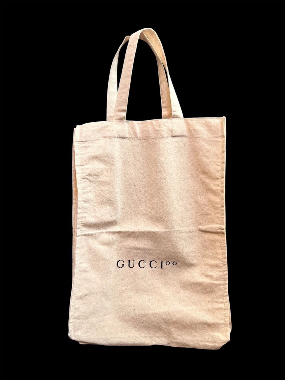 NEW GUCCI 100th Anniversary Cotton Tote Bag Beige Small 14”x10” Casual Travel